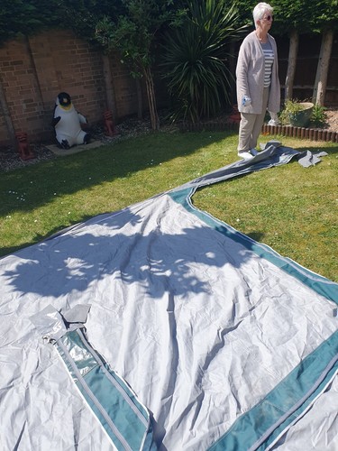 Caravan awning - awning, (